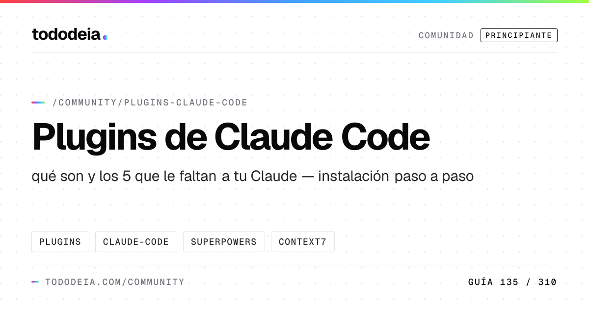 Plugins de Claude Code · qué son y los 5 que le faltan a tu Claude ...