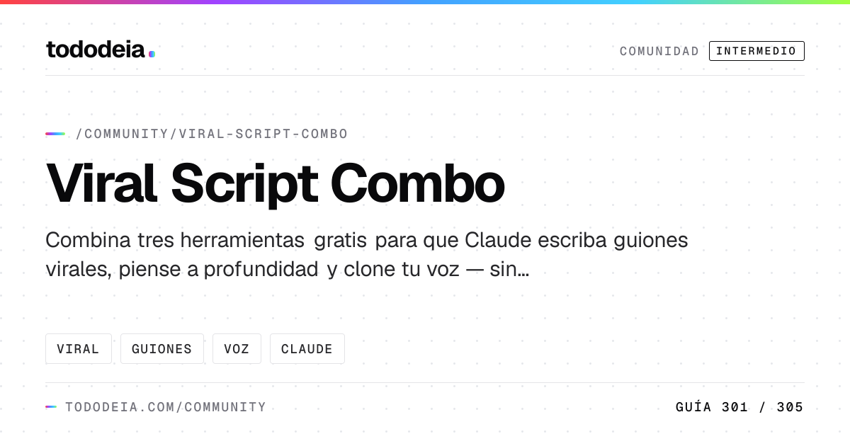 Viral Script Combo | tododeia